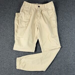 Bear Bottom Chino Jogger Pants Mens Size Medium Tall Beige